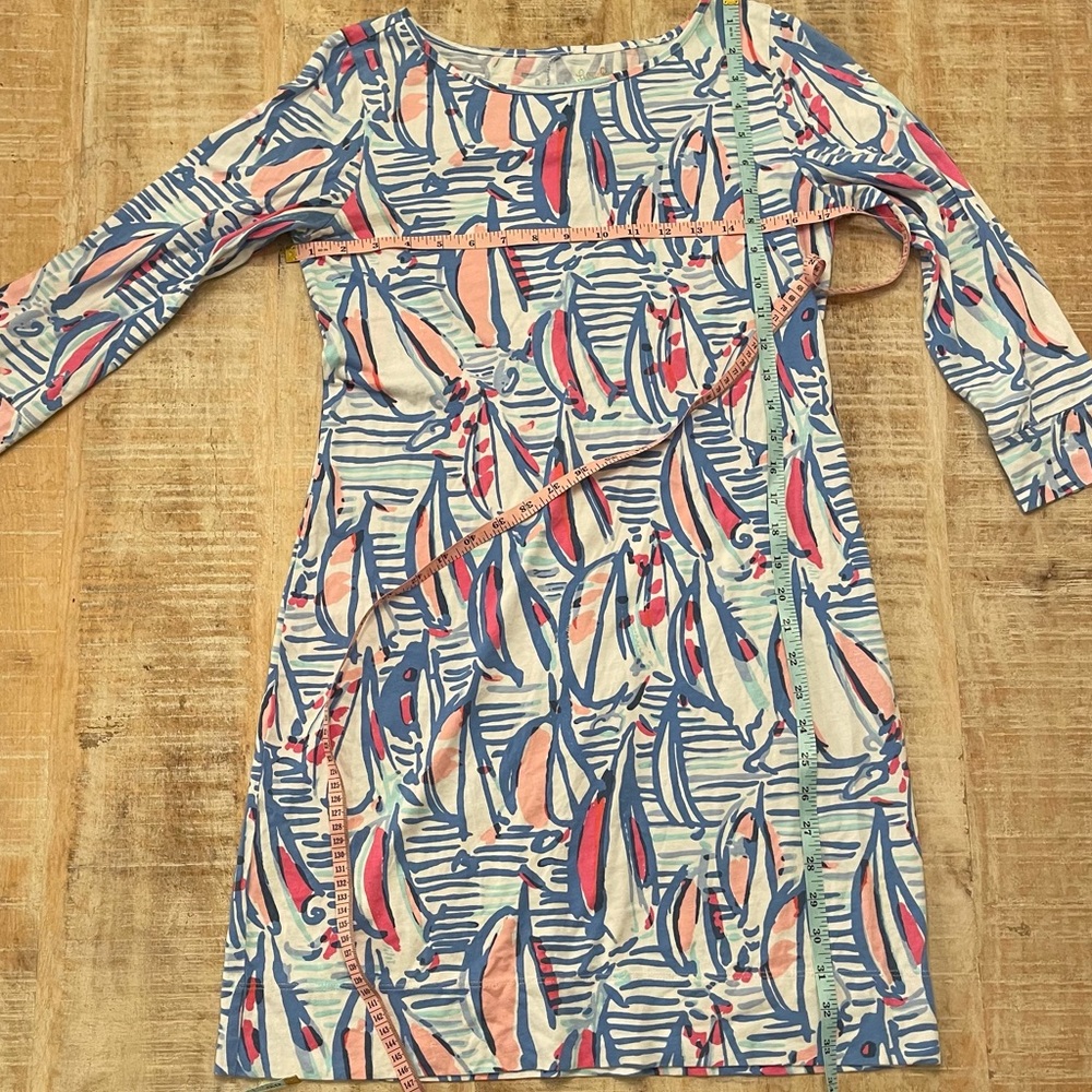 Lily Pulitzer       Red Right Return Marlowe Boatneck T-Shirt Dress